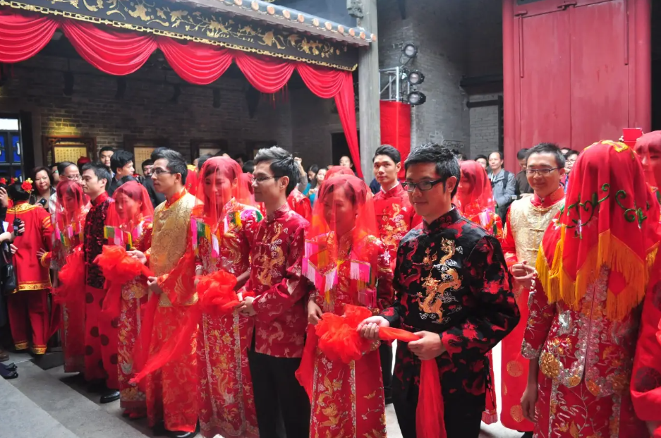 集体婚礼现场